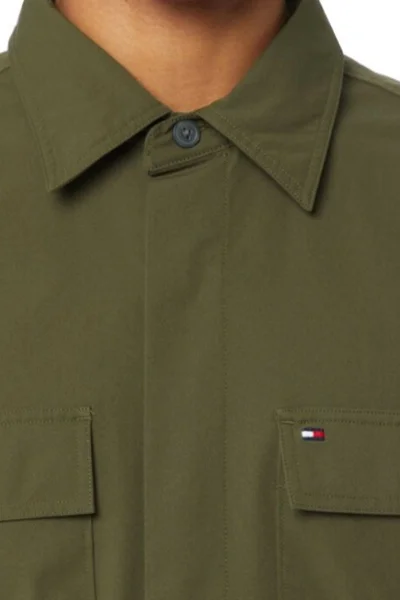 Khaki pánská košile s límečkem Tommy Hilfiger