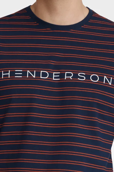 Modro-vínové dlouhé pánské pyžamo Henderson