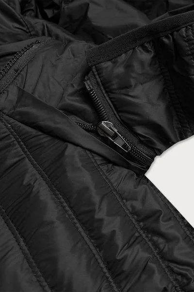 Prošívaná dámská bunda s kapucí F371 6&8 Fashion