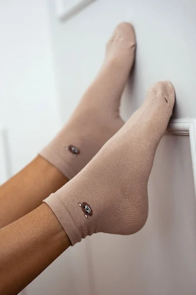 Dámské bavlněné ponožky s potiskem Milena