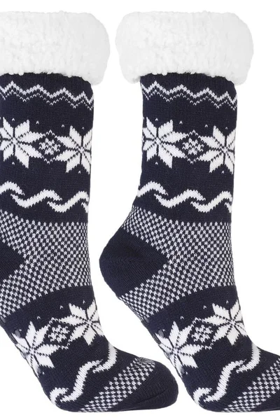 Teplé zimní ponožky s motivem vloček Moraj
