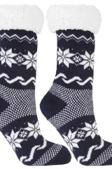 Teplé zimní ponožky s motivem vloček Moraj