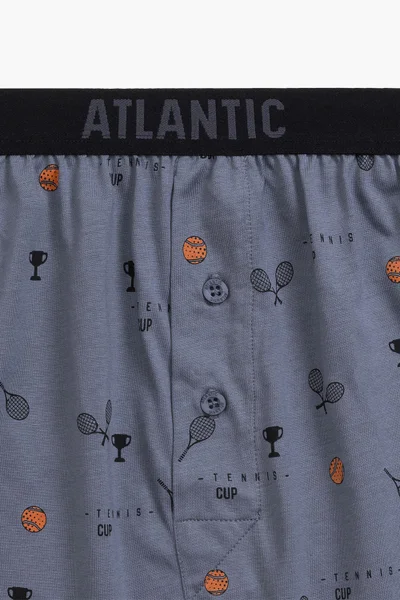 Pánské bavlněné slipy Atlantic 2-pack modré