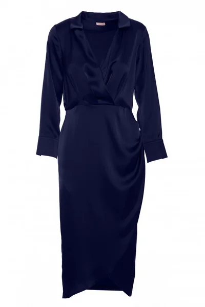 Elegantní dámské midi šaty V-neck Makover