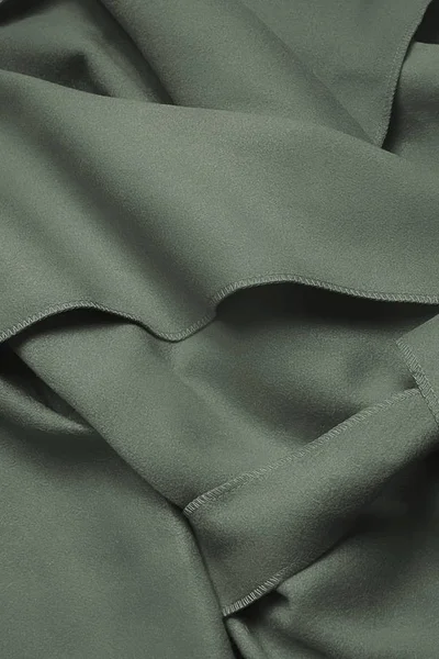 Minimalistický dámský kabát v khaki barvě I170 MADE IN ITALY