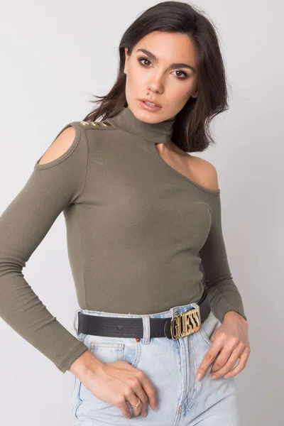 Dámská halenka TW BZ XT132 khaki FPrice