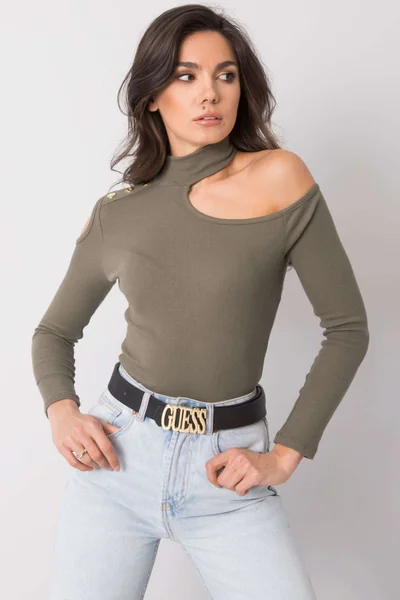 Dámská halenka TW BZ XT132 khaki FPrice