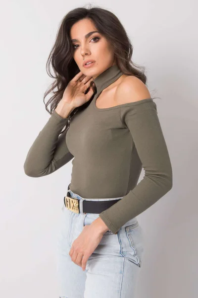 Dámská halenka TW BZ XT132 khaki FPrice