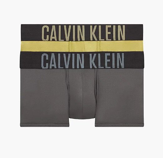 Pánské boxerky 2 pack T934 6HH šedákhaki - Calvin Klein, khaki-šedá XL i10_P57457_1:1892_2:93_