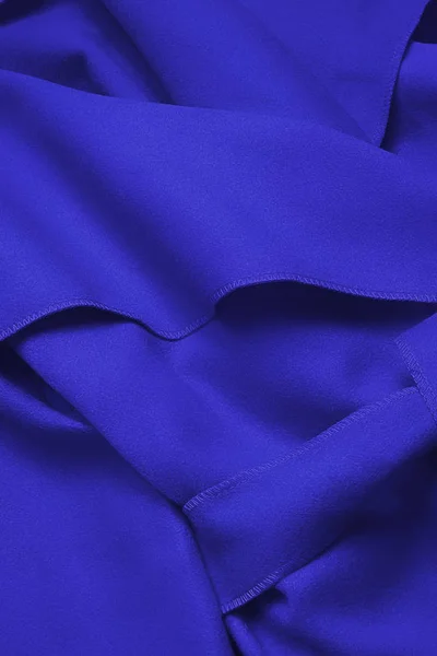 Minimalistický dámský kabát v chrpové barvě QT799 MADE IN ITALY (Modrá)