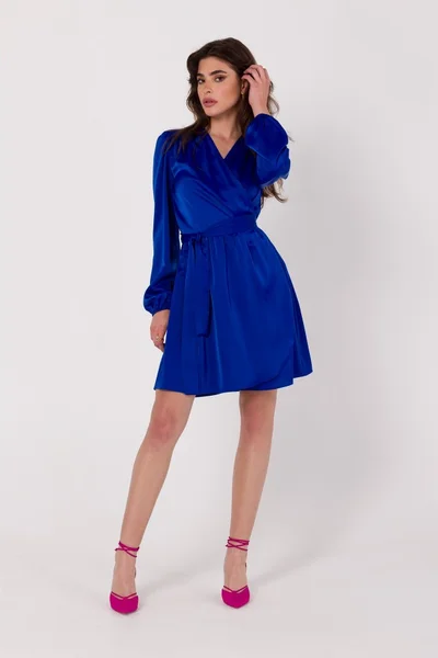Královsky modré dámské mini šaty Makover