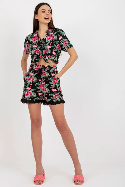Krátké dámské šortky s vícebarevným vzorem od FPrice
