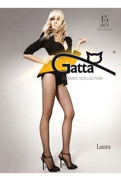 Dámské punčocháče Laura O131 brown plus - Gatta (hnědá)