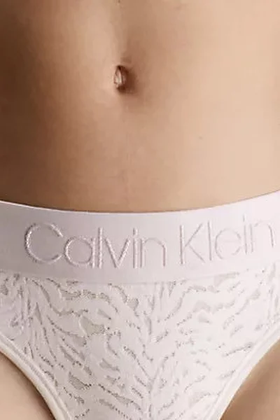Krémová dámská tanga Calvin Klein