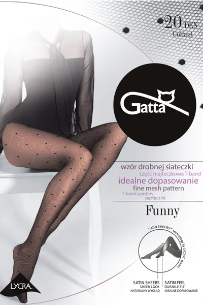 Černé punčocháče Gatta Funny