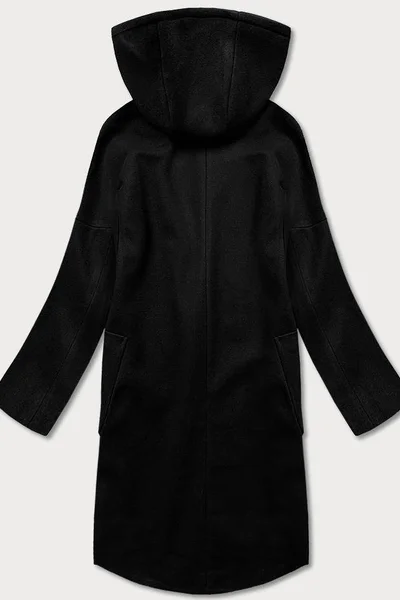 Dámský kabát plus size s kapucí H201 ROSSE LINE
