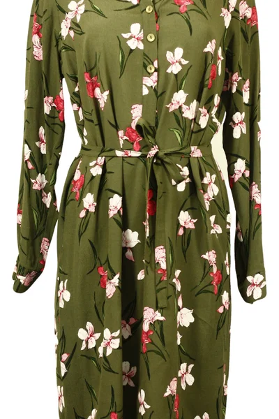 Zelené květované šaty Regina Deni