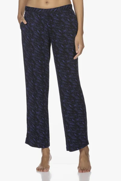 Dámské pyžamové kalhoty E144 VFR - modročerná - Calvin Klein modrá