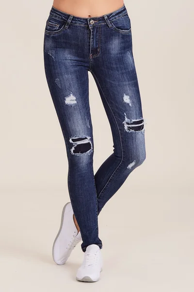 Dámské džíny s otvory FPrice