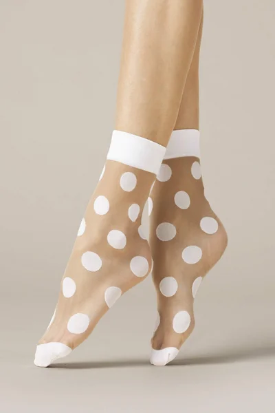 Silonkové dámské ponožky s puntíky Fiore