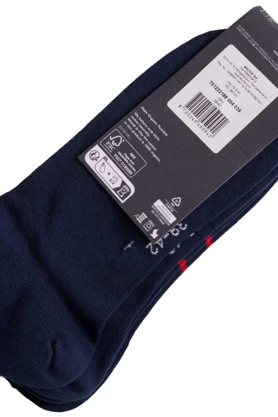 Tommy Hilfiger Pánské Tenké Ponožky Navy Blue 2ks