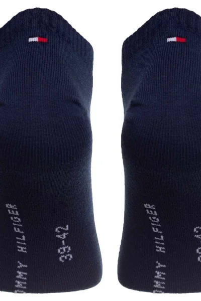 Tommy Hilfiger Pánské Tenké Ponožky Navy Blue 2ks