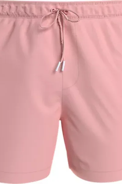 Světle růžové pánské koupací trenýrky Calvin Klein