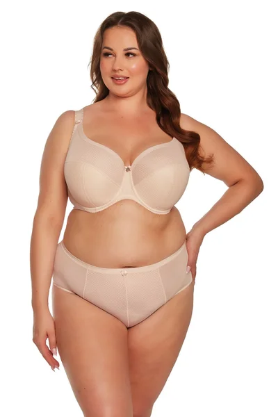 Částečně vyztužená dámská podprsenka plus size Gaia