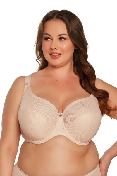 Částečně vyztužená dámská podprsenka plus size Gaia