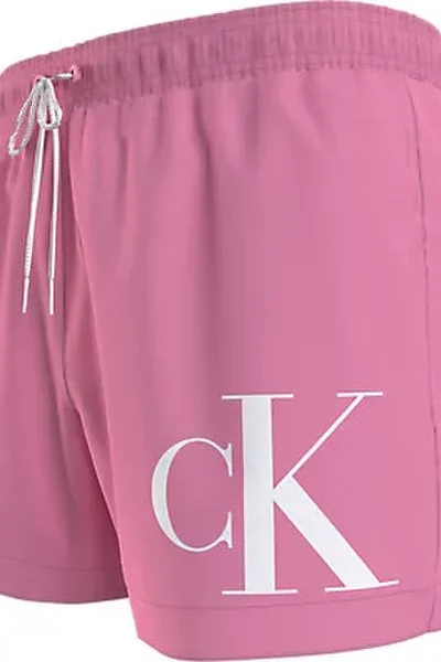 Růžové pánské koupací trenýrky Calvin Klein