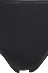 Vyšší černé dámské kalhotky zdobené krajkou Calvin Klein