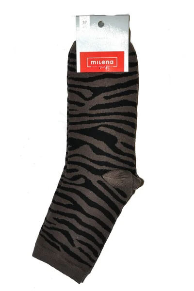 Dámské ponožky Milena T386 Zebra