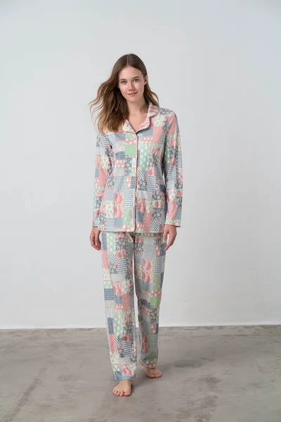 Vamp - Dvoudílné dámské pyžamo - Gil AX802 - Vamp (v barvě pink tan)