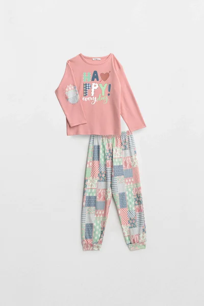 Vamp - Dvoudílné dětské pyžamo - Gil R864 - Vamp (barva pink tan)
