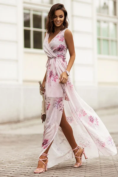 Dlouhé romantické letní šaty IVON