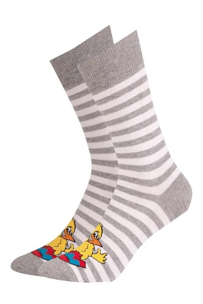 Vysoké barevné ponožky s obrázky Wola