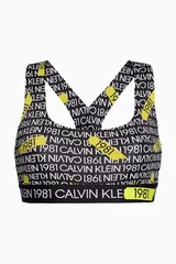 Černá sportovní podprsenka s potiskem Calvin Klein 5502