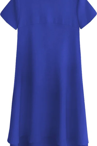 Trapézové šaty v chrpové barvě Inpress 436