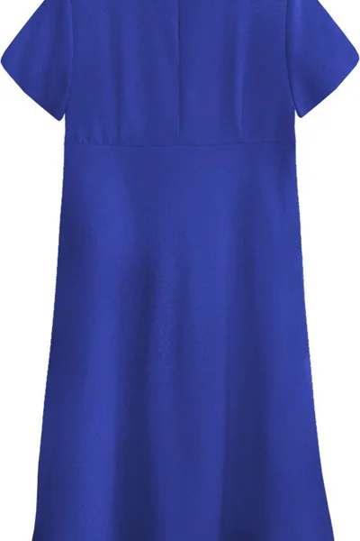 Trapézové šaty v chrpové barvě Inpress 436