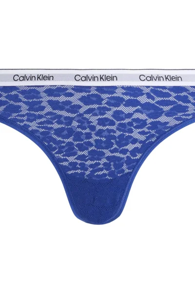 Calvin Klein Dámská Tanga Kobaltová