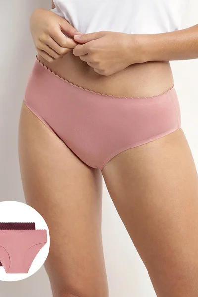 Dámské kalhotky DIM Body Touch Midi Brief - 2 ks