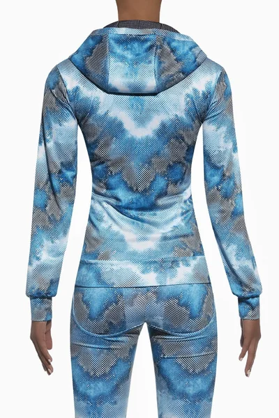 Sportovní modrá dámská mikina Bas Bleu Energy Blouse