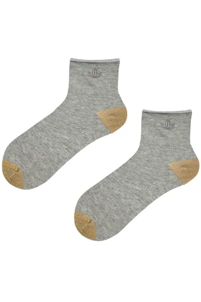 Dámské bavlněné ponožky dvoubarevné Noviti