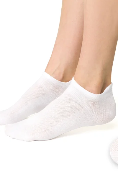 Dámské kotníčkové ponožky v bílé barvě Steven